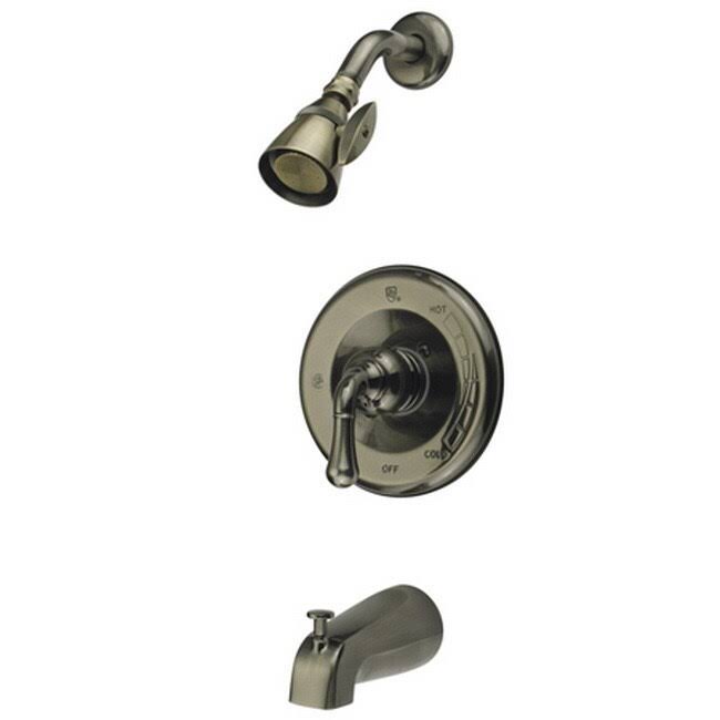 Vintage Nickel Bathtub and Shower Faucet U182198