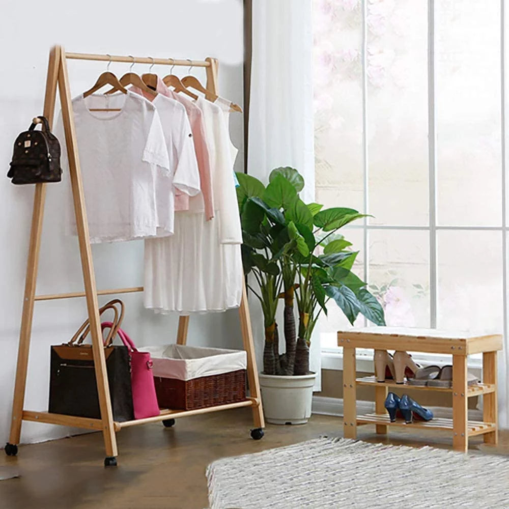 Bamboo Shoe Bench Rack K721247