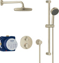 Grohtherm Cube Shower Set with Tempesta 210, Starlight Chrome U9215