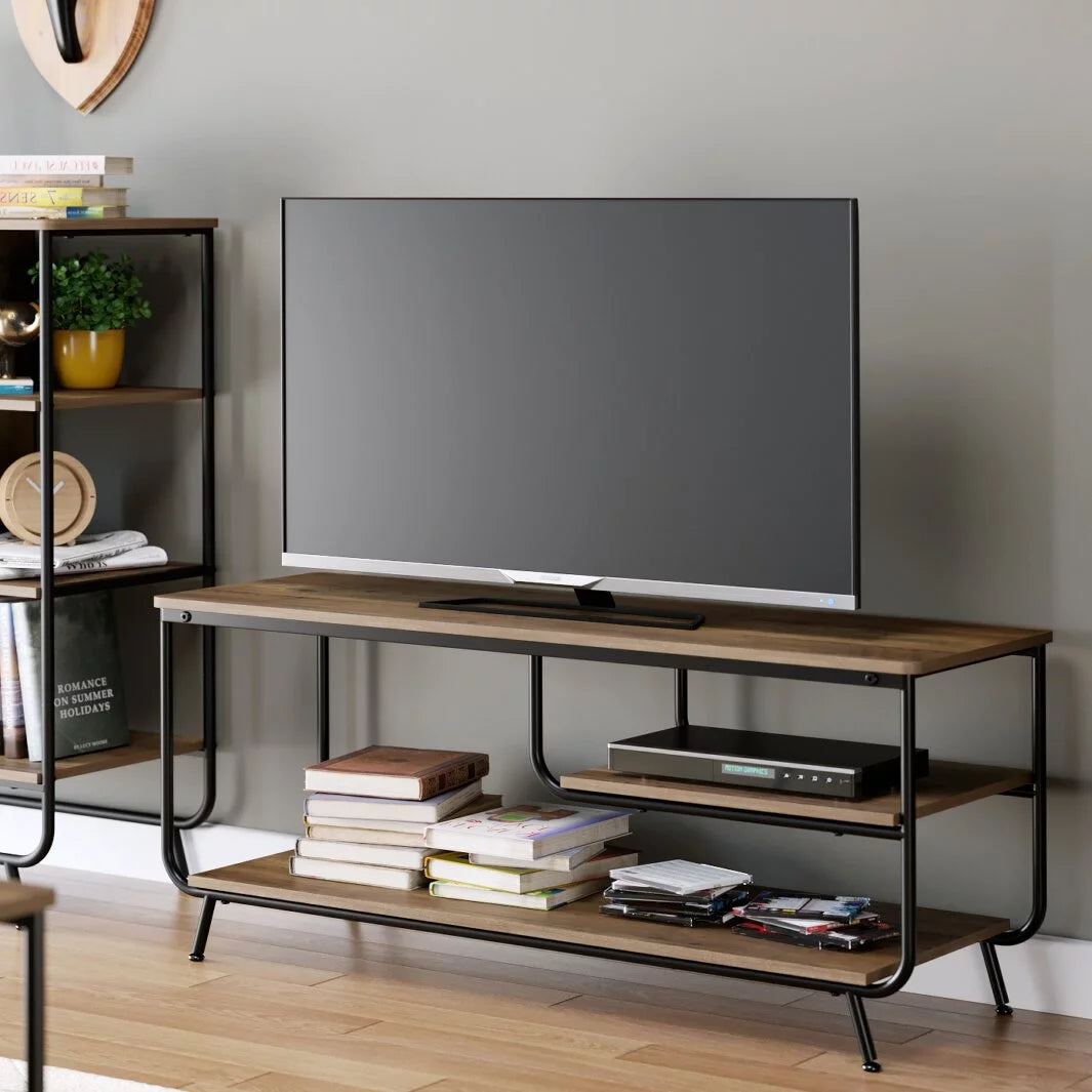 Wood 3 Tier TV Stand with Storage O42536