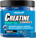 Sugar Free Creatine Monohydrate Gummies 5g with L-Taurine, Alpha GPC, Betaine Anhydrous, Blueberry Flavor, 120 Count S391808
