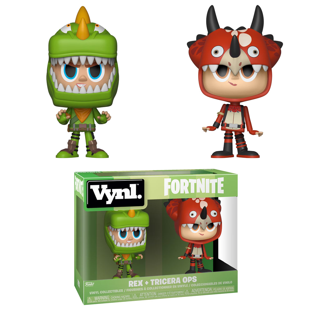 Rex & Tricera Ops 2PK Vinyl Figures D7374