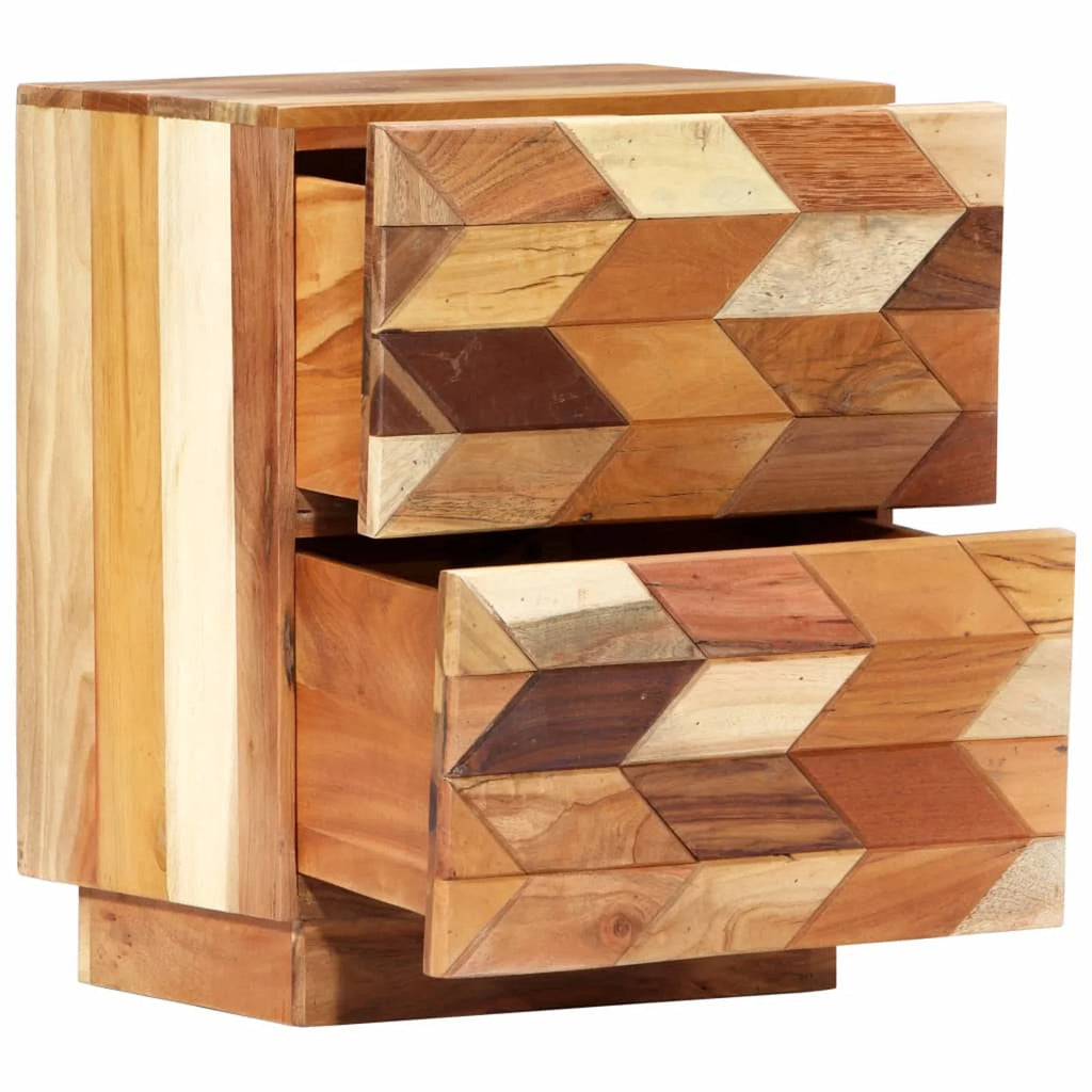 Solid Reclaimed Wood Bedside Cabinet J948545
