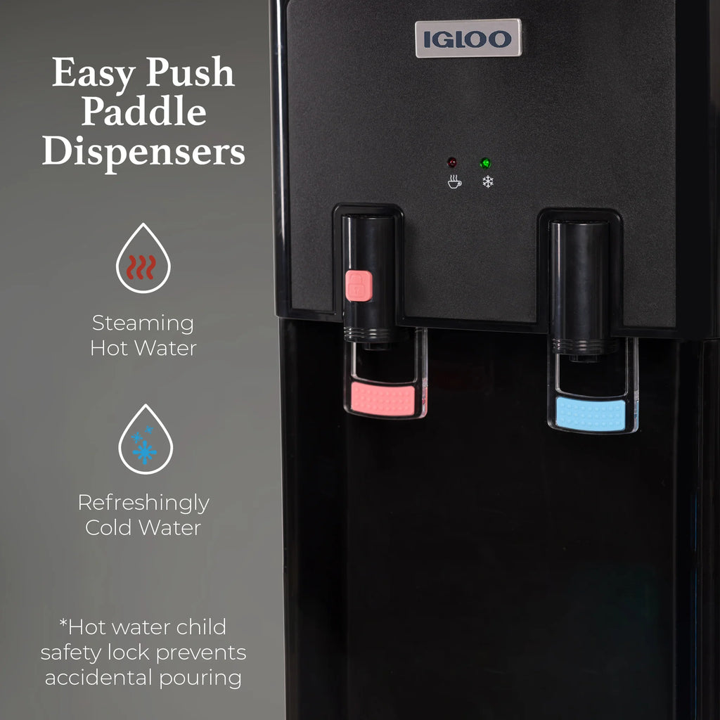 Black Top Loading Water Dispenser N166