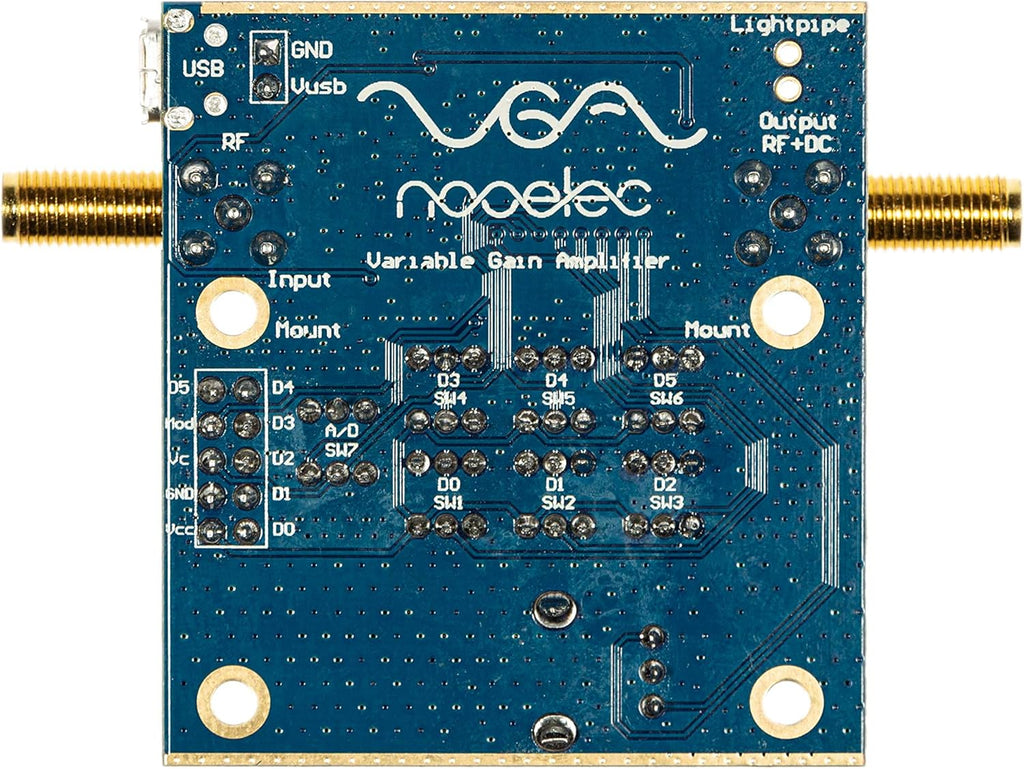 Ultra Low-Noise Variable Gain Amplifier Module for RF & SDR, Wideband 30MHz-4000MHz with Bias Tee & USB Power Options Y13173