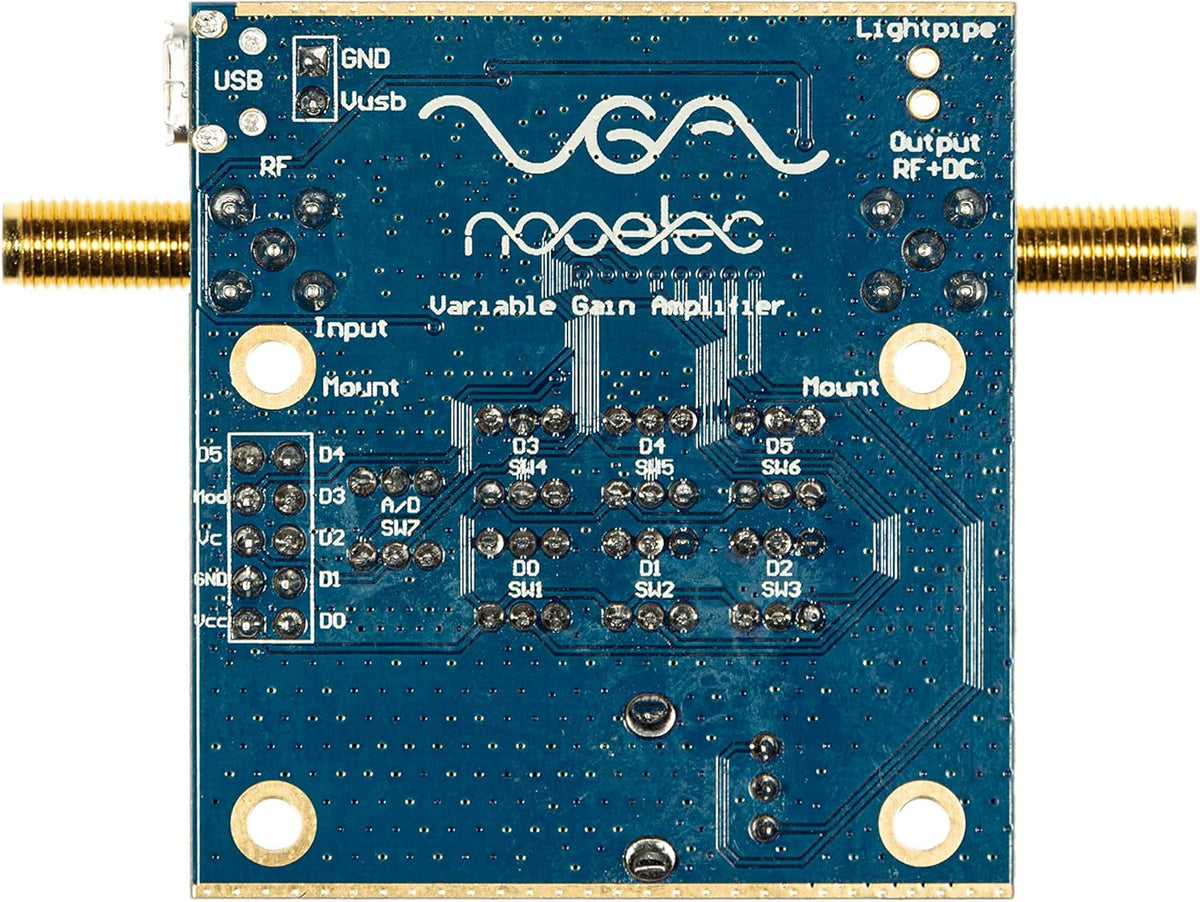 Ultra Low-Noise Variable Gain Amplifier Module for RF & SDR, Wideband 30MHz-4000MHz with Bias Tee & USB Power Options Y13173