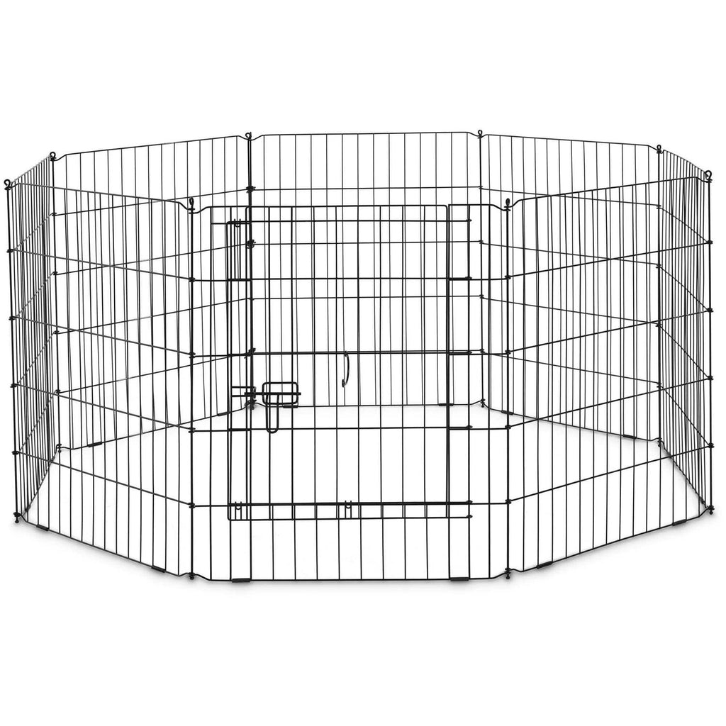 Adjustable Black Exercise Pen for Dogs C546