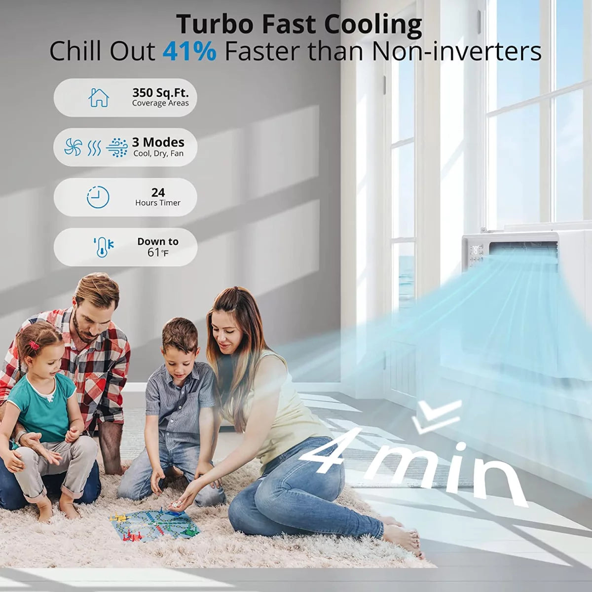5000 BTU Window Air Conditioner with Mechanical Controls H1265