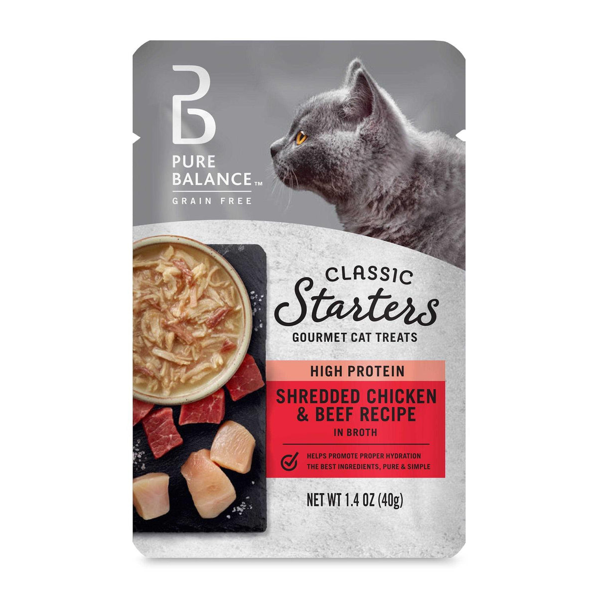 Shredded Chicken & Beef Broth Cat Treats S849
