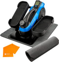 Blue Under Desk Elliptical Trainer with Adjustable Resistance Q211