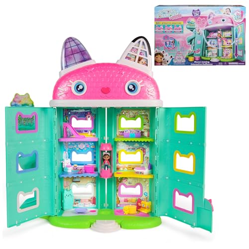 Interactive Dollhouse with 7 Rooms, LCD Screen Eyes, Figures, Sound FX T556733