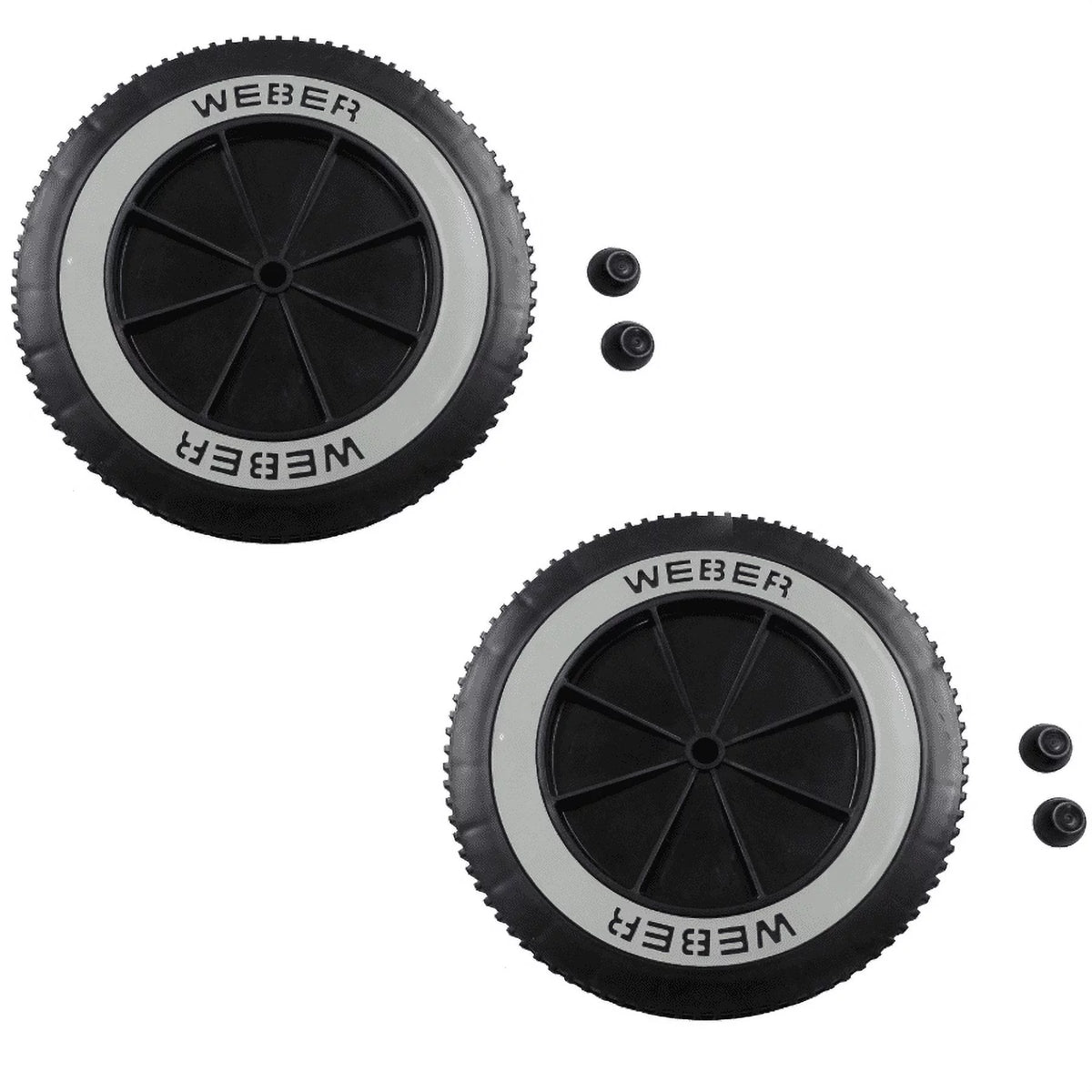6" Replacement Wheel for Charcoal Grills (2 Pack) Q349191