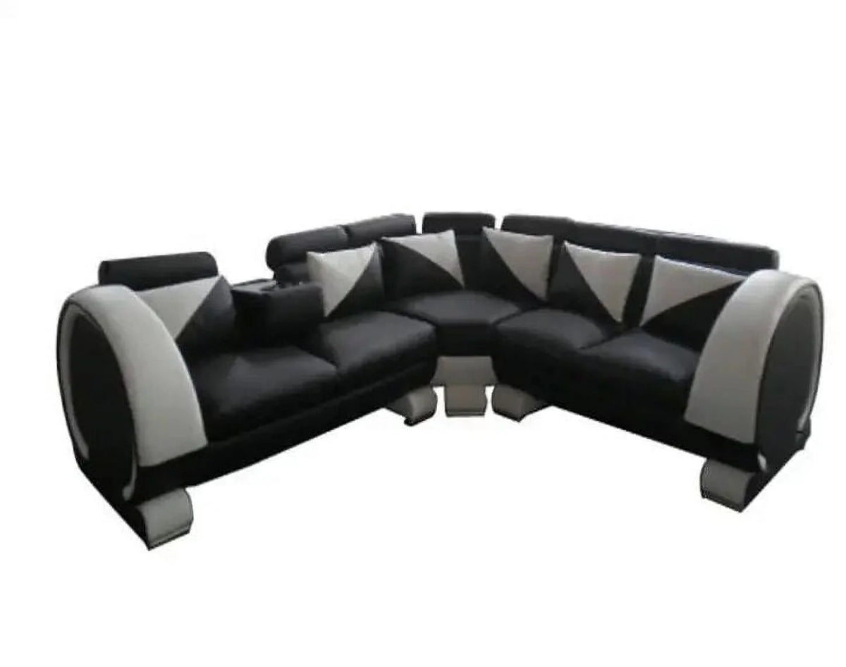 Genuine Leather Sectional Sofa Set N987
