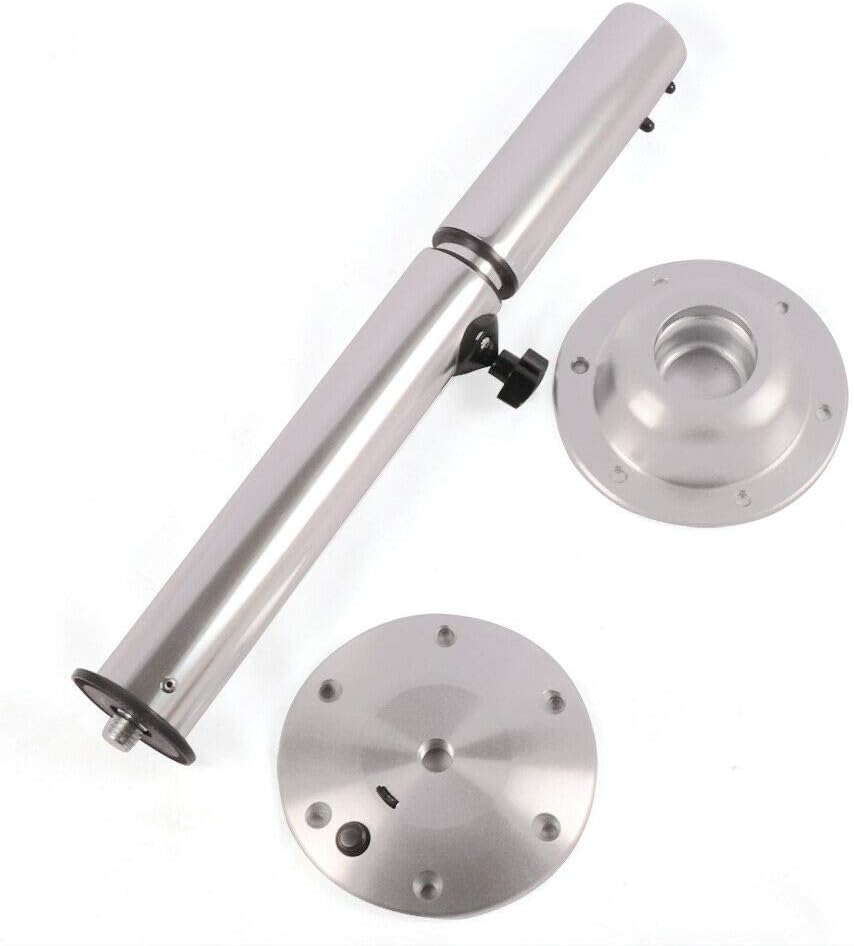 Adjustable Height Table Pedestal Stand Base with Polished Stainless Handle I639521