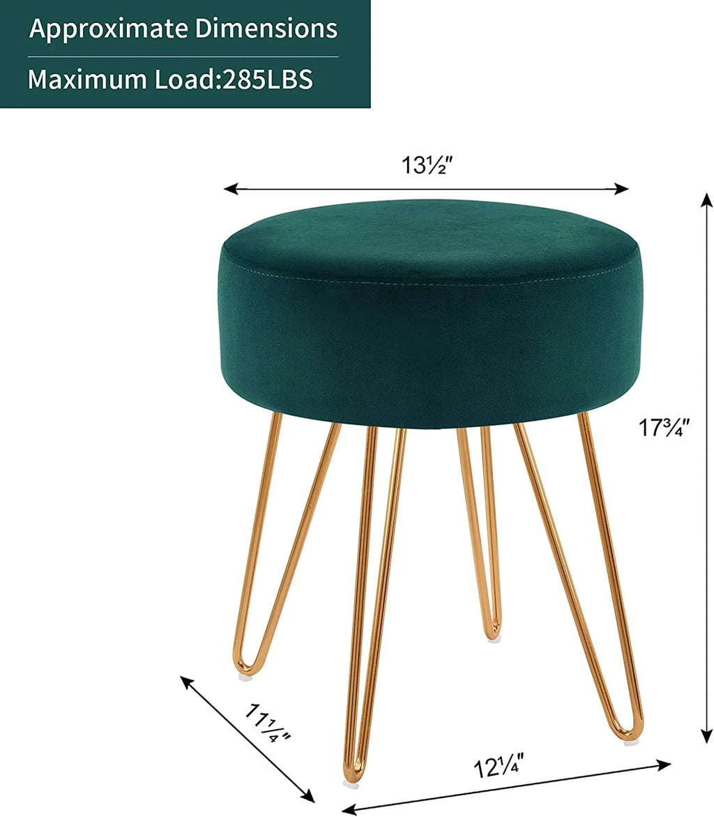 Velvet Ottoman Stool W22059