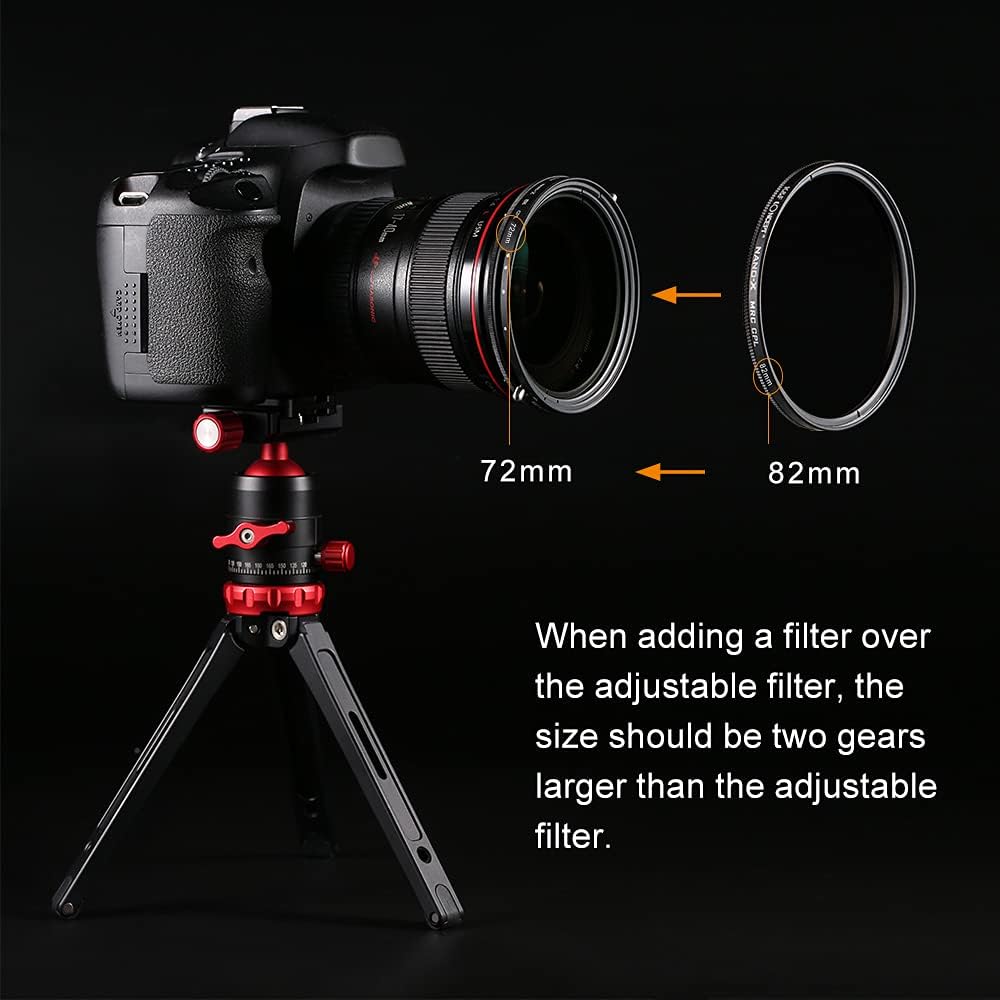 77mm Variable Fader ND2-ND32 ND Filter and CPL Circular Polarizing Filter 2 in 1 M89024