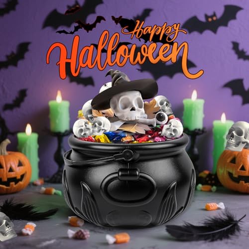 Black Plastic Cauldron Bowl M7705