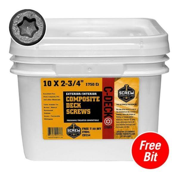 1750 Count Composite Star Drive Deck Screws S57012