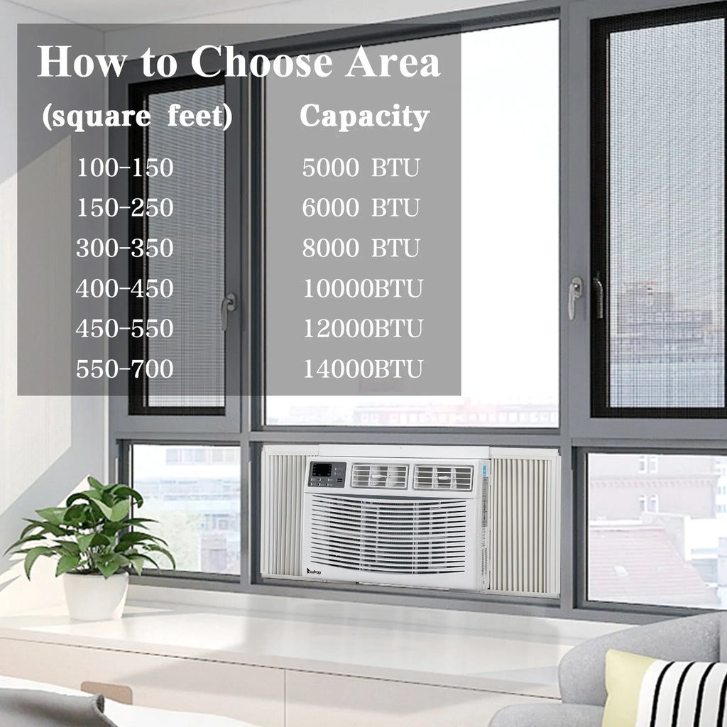 8,000 BTU Window Air Conditioner with Remote Control L459324