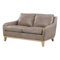 Sandy Brown Leather Loveseat S320