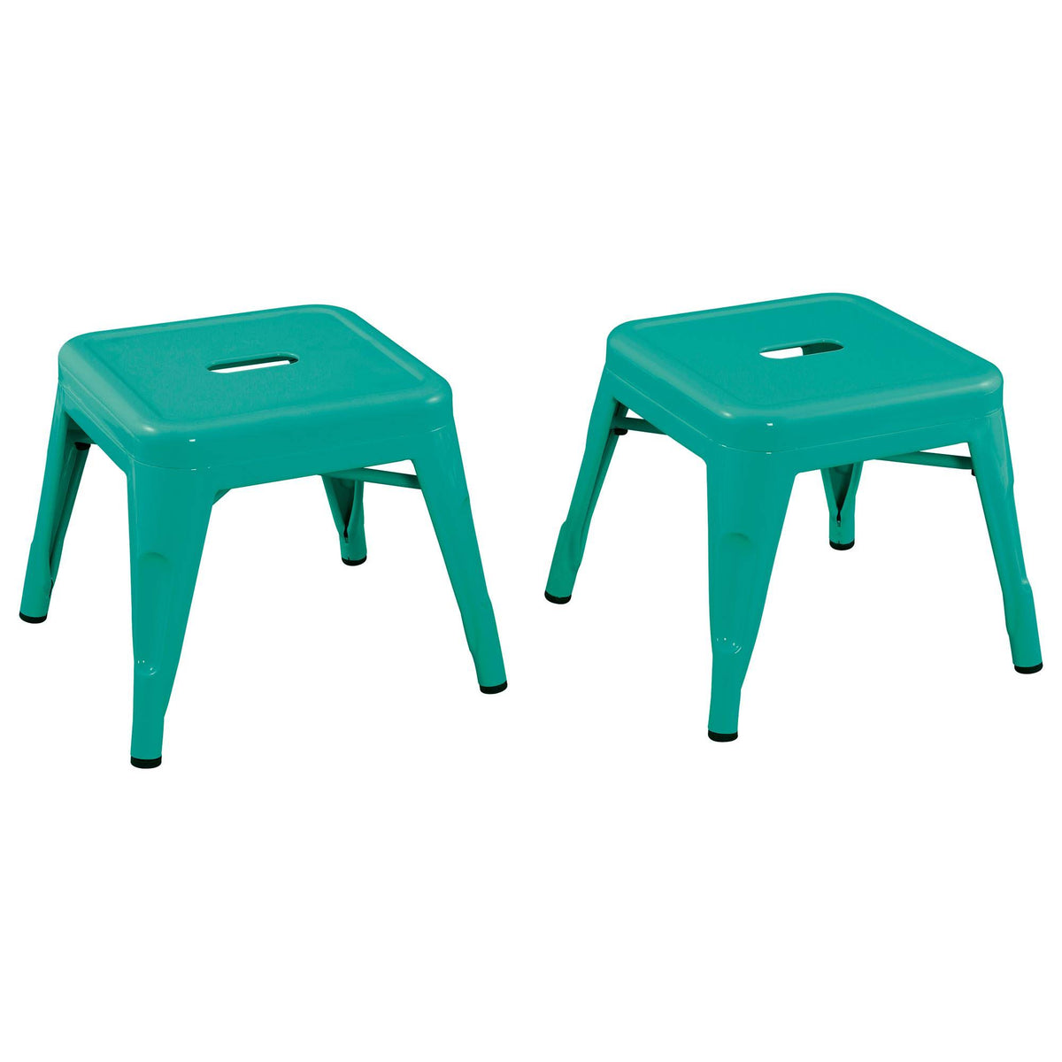 Kids Metal Stool 2 Pack Teal A5892