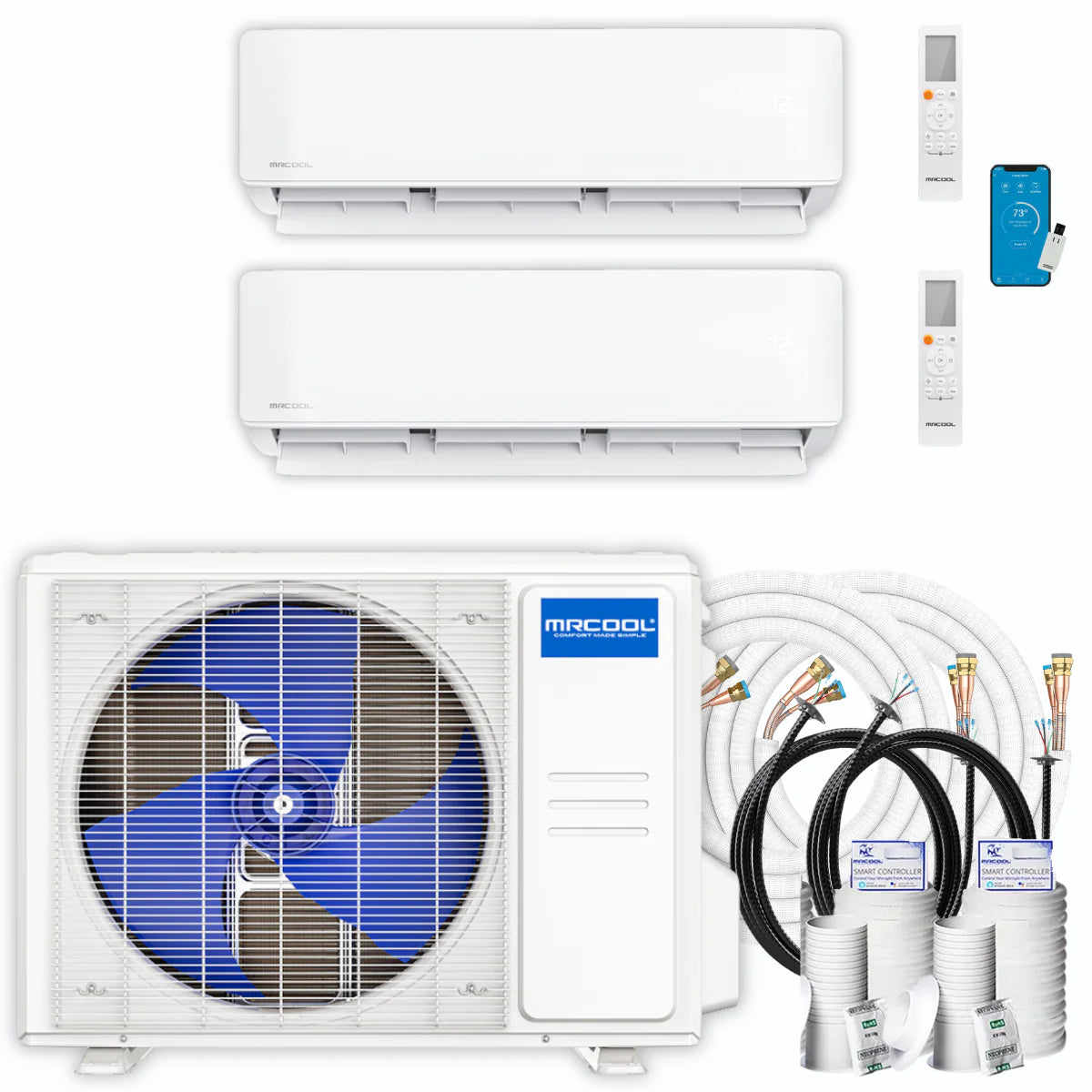27,000 BTU 2 Zone Ductless Air Conditioner and Heat Pump S25681
