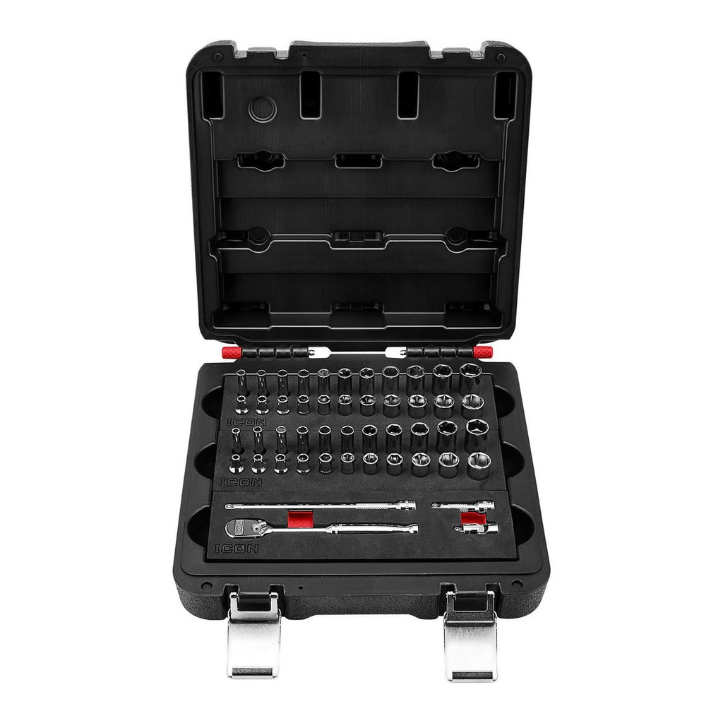 1/4 in. Drive SAE and Metric Socket Set, 48-Piece L749902