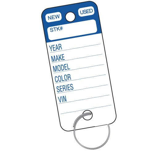Plastic Key Tags V902