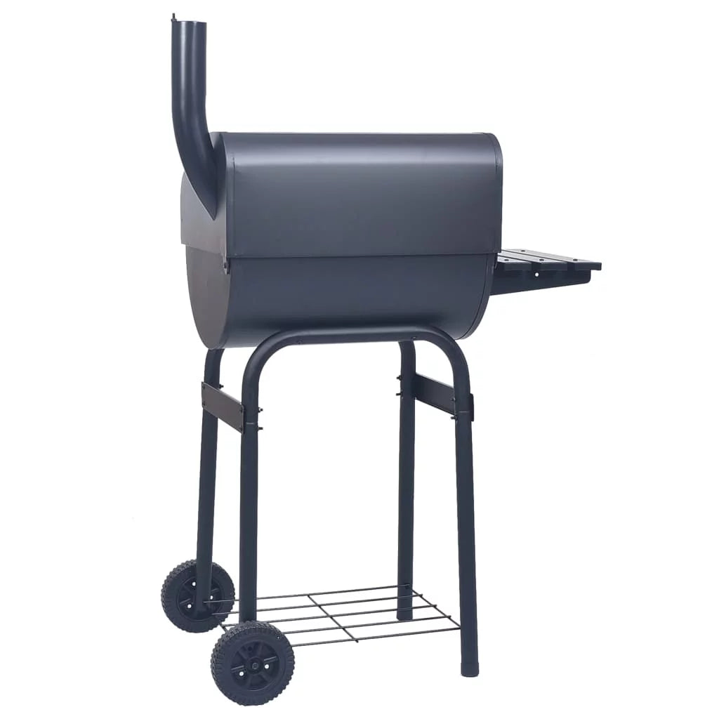 Charcoal BBQ Grill Smoker with Bottom Shelf Black G82038