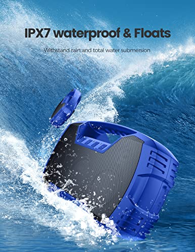 IPX7 Waterproof 40W Portable Bluetooth Speaker with Subwoofer K7412