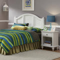 Brushed White Headboard and Night Stand P17741