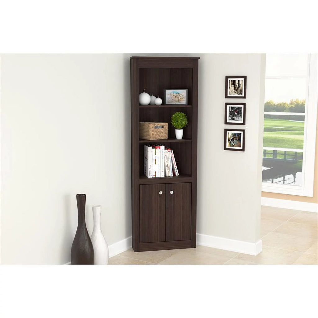 L-Shaped Computer Desk & Corner Bookcase T70933