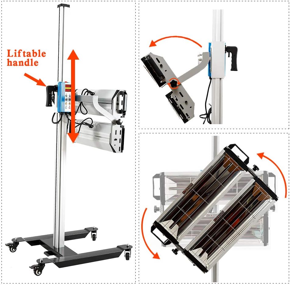 2000W Infrared Paint Curing Lamp with Stand H299