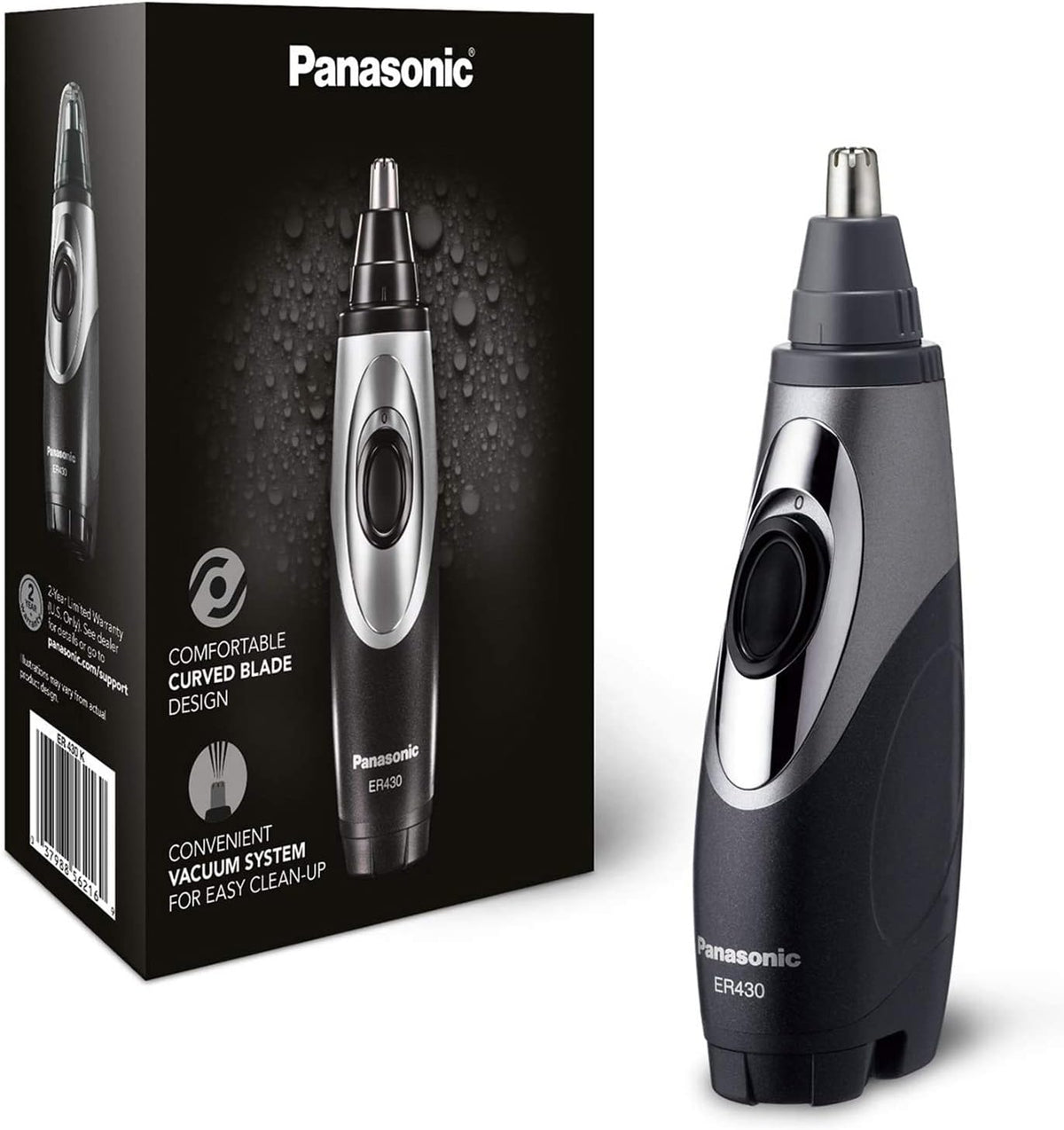 Men's Nose & Ear Hair Trimmer with Vacuum Cleaning System O1828