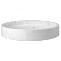 White Carrara Marble Round Vessel Sink A6530