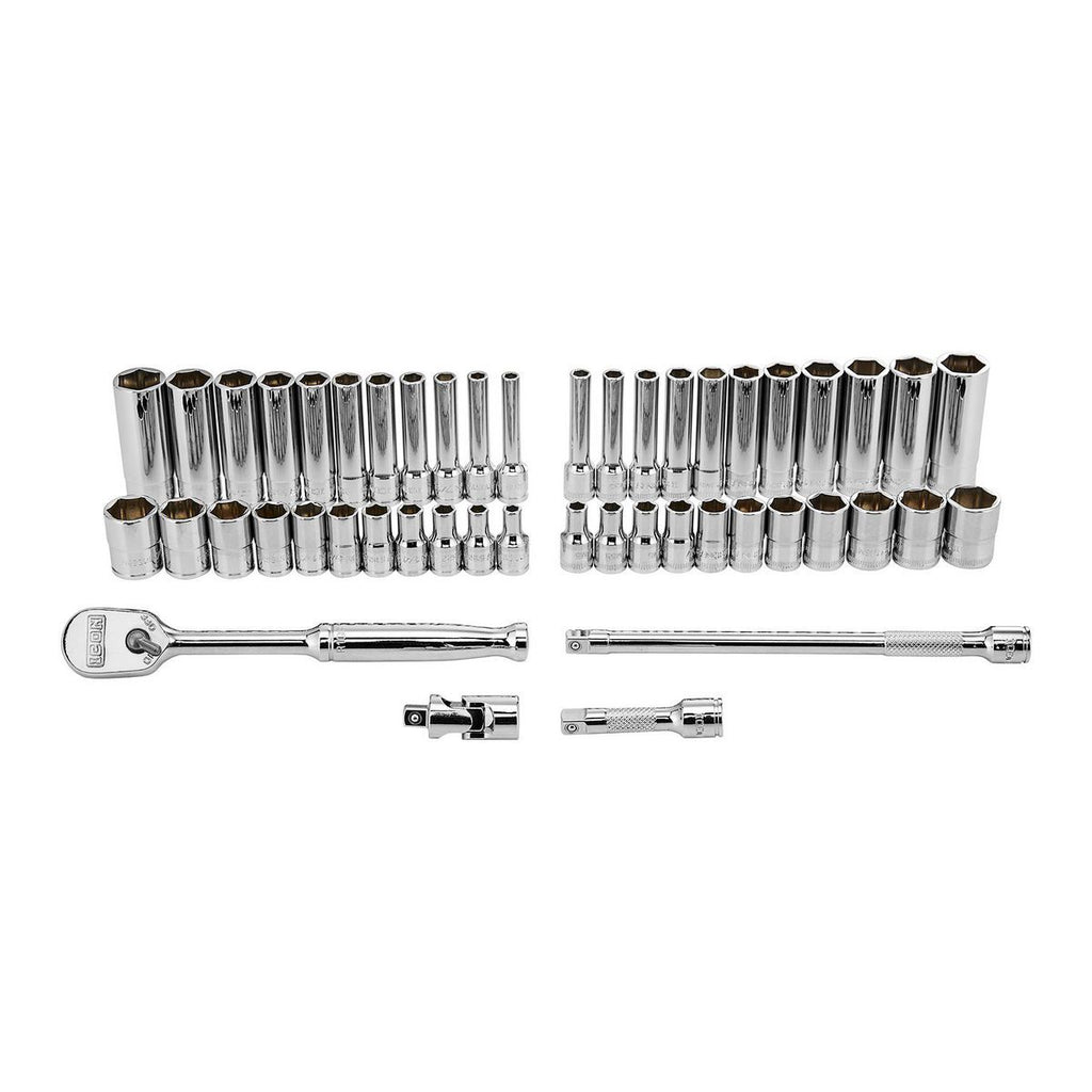 1/4 in. Drive SAE and Metric Socket Set, 48-Piece L749902