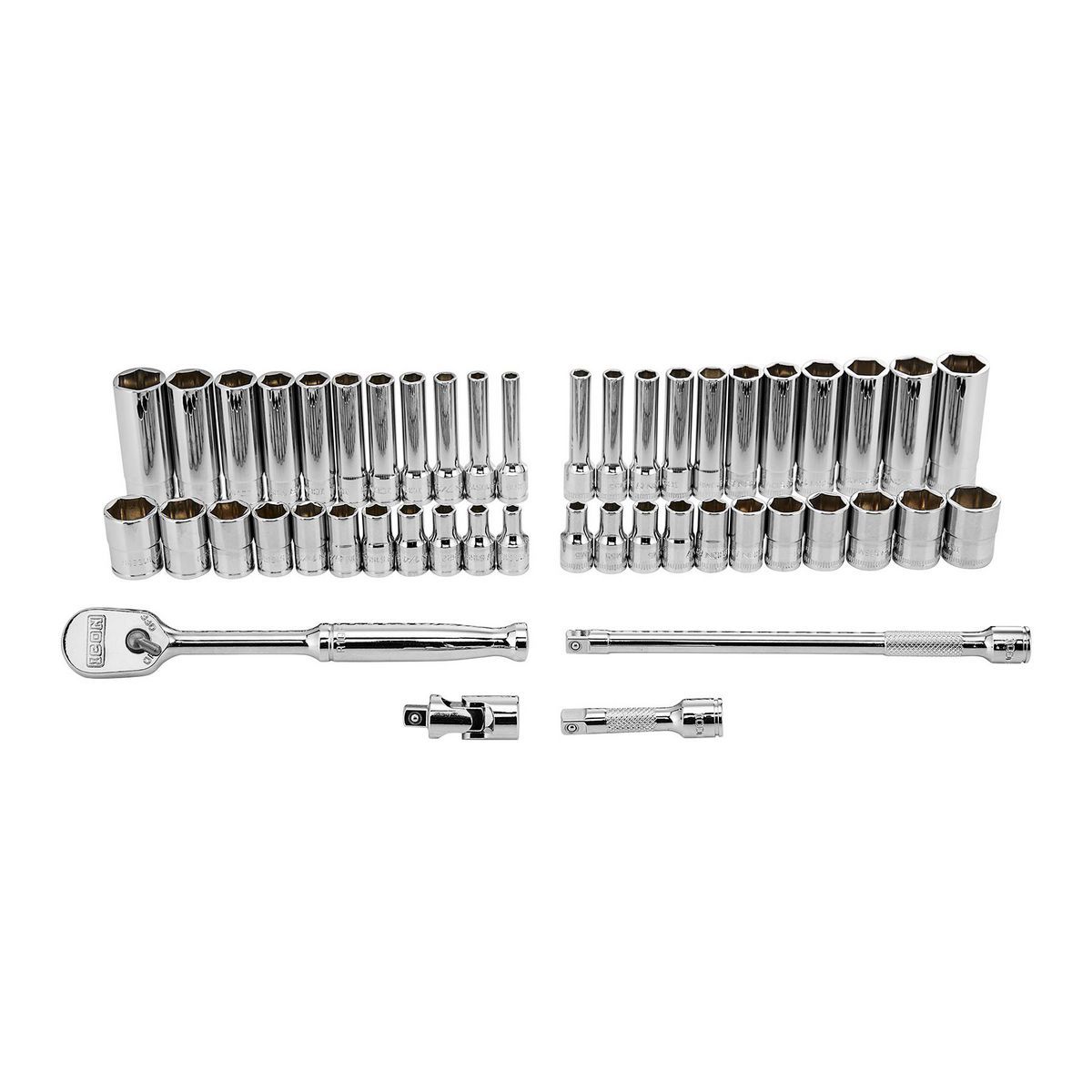 1/4 in. Drive SAE and Metric Socket Set, 48-Piece L749902