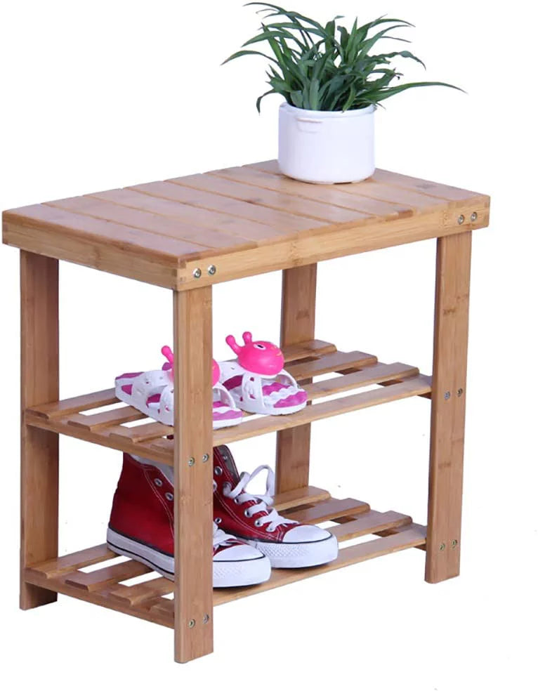 Bamboo Shoe Bench Rack K721247