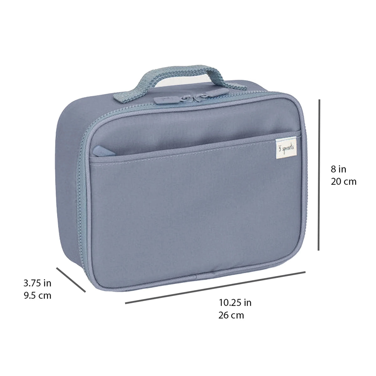 Blue Insulated Recycled Fabric Lunch Bag F49899