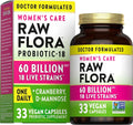 60 Billion CFU Vegan Probiotics Capsules with Cranberry & D-Mannose Q289956