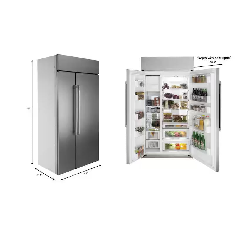 25.2 cu. ft. Stainless Steel Side by Side Refrigerator P413