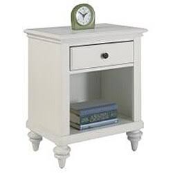 Brushed White Headboard and Night Stand P17741