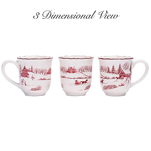 Ceramic Mug Set of 4, 16oz H605