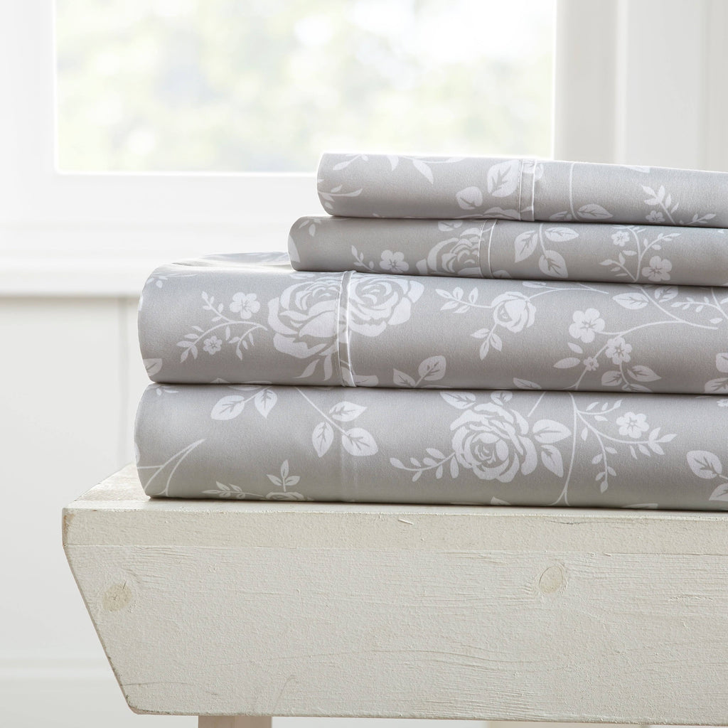 Patterned Sheet Set (California King - Rose Grey) Y227