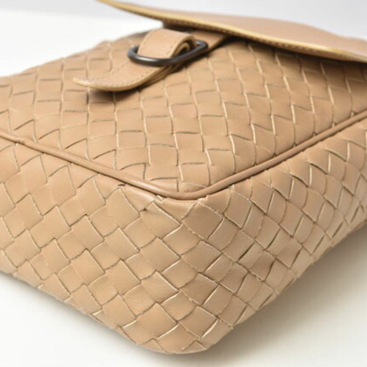 Camel Leather Shoulder Bag Y993