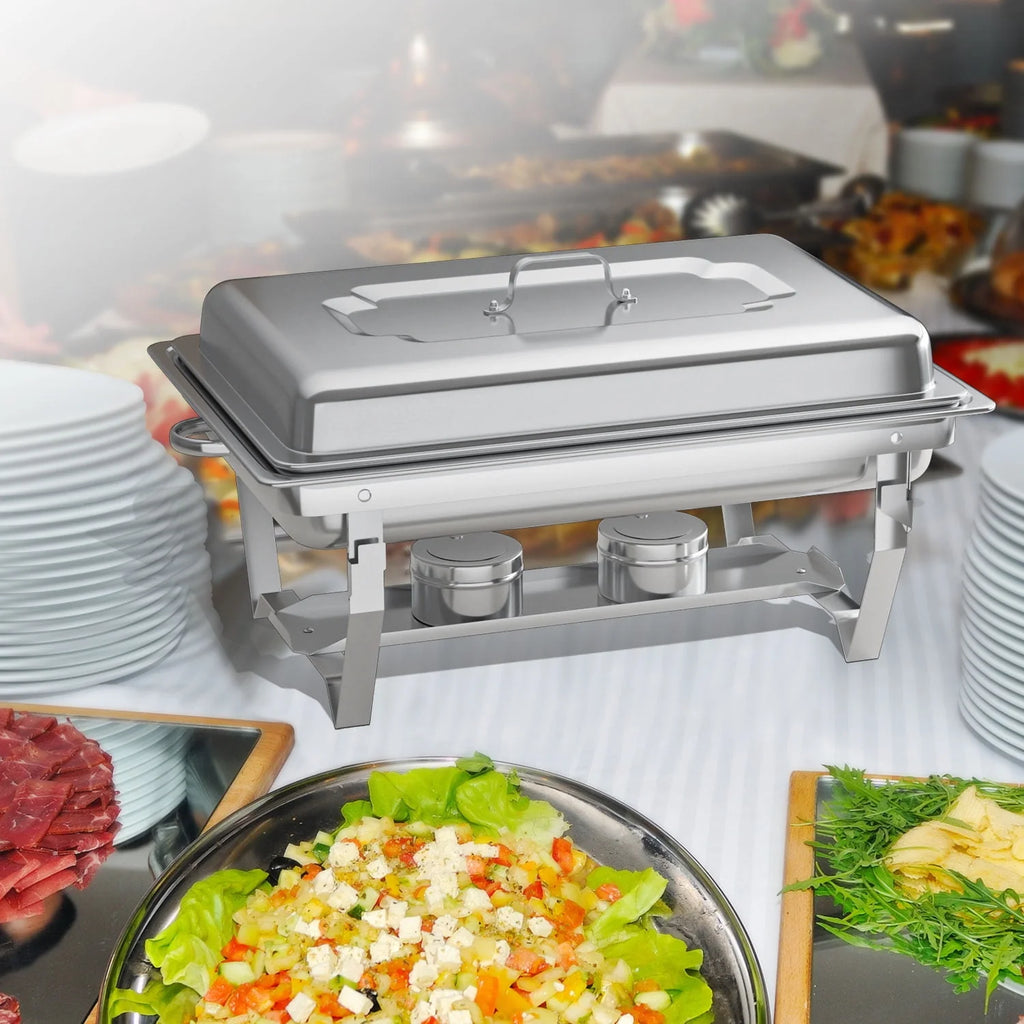 4 Pack 8QT Stainless Steel Chafing Dish Buffet Set Y23949