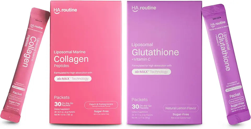 Sugar-Free Liposomal Marine Collagen and Glutathione Powder Packets W23887