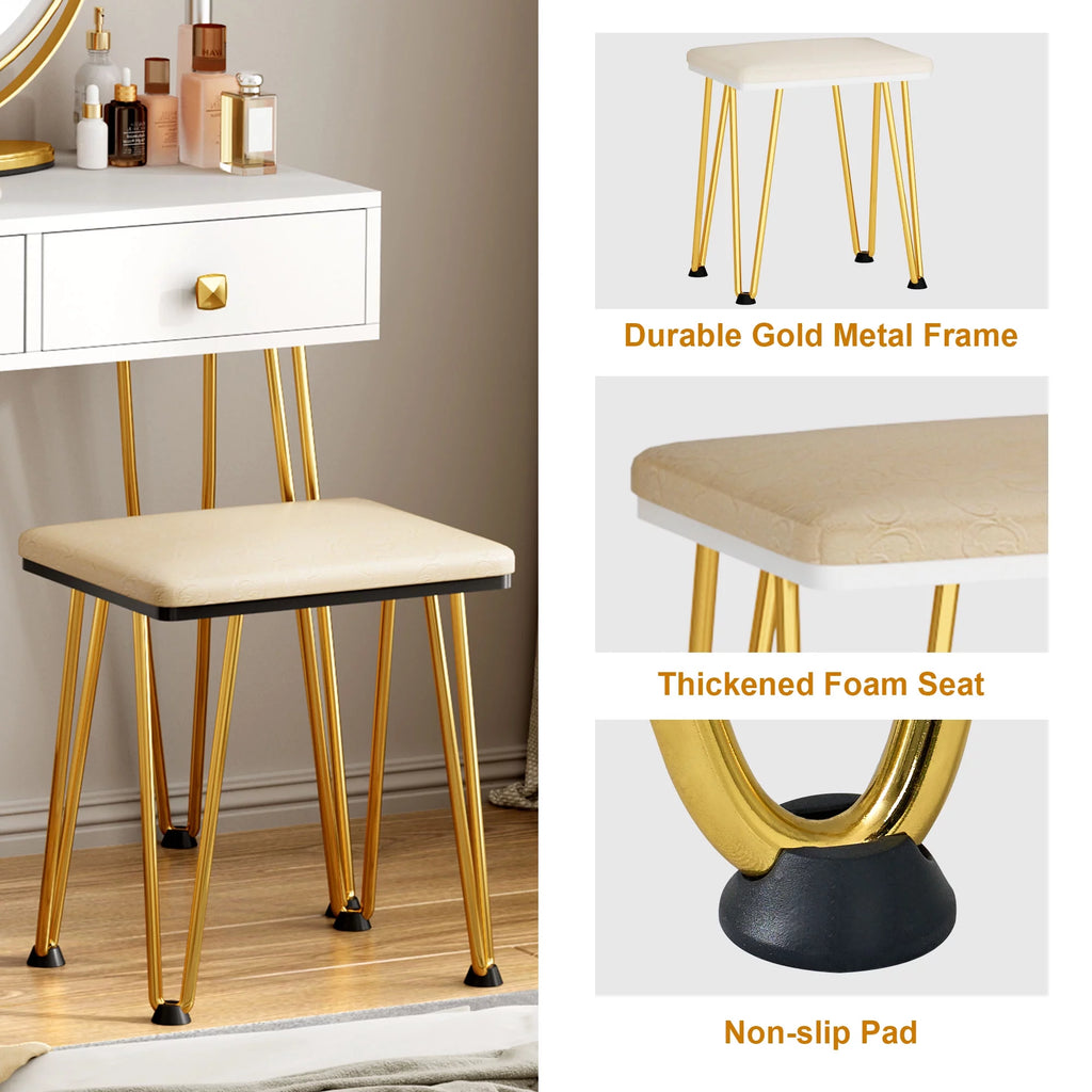 White Dressing Table with Mirror A911221