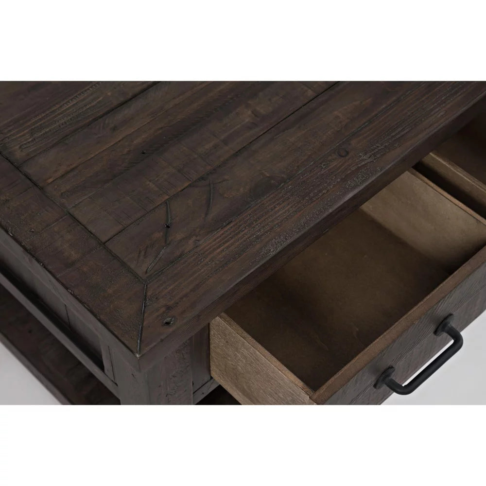 48" Rustic Reclaimed Pine 3 Drawer Coffee Table T893