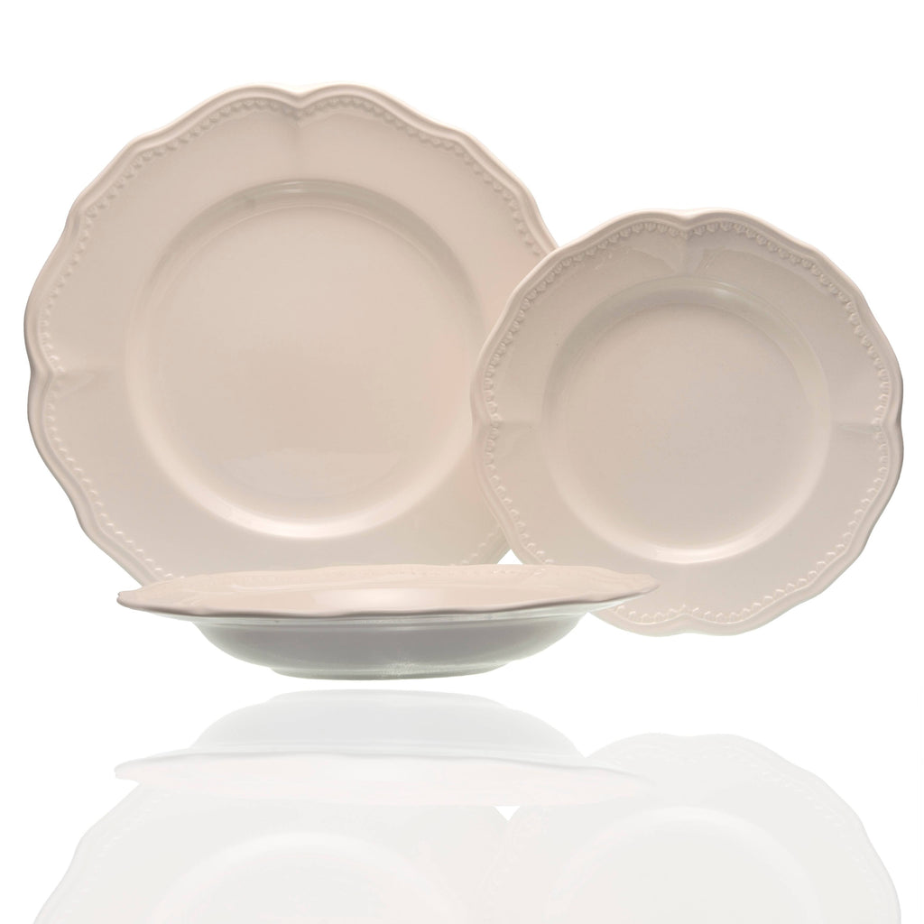 18 Piece White Dinner Set V98285